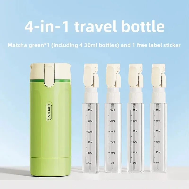 4 In 1 Refillable Travel Bottle Set