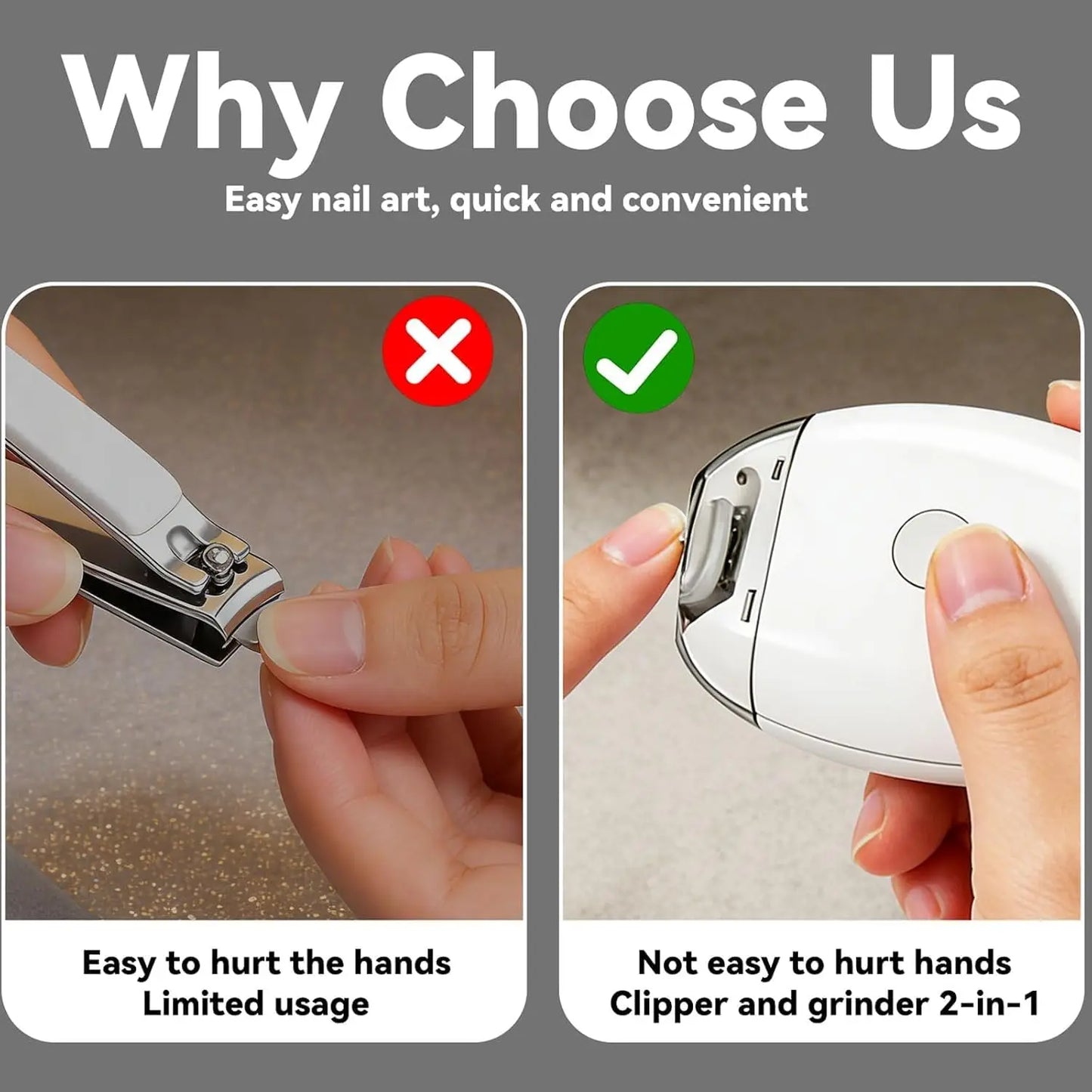 Electric Automatic Nail Clipper & Trimmer
