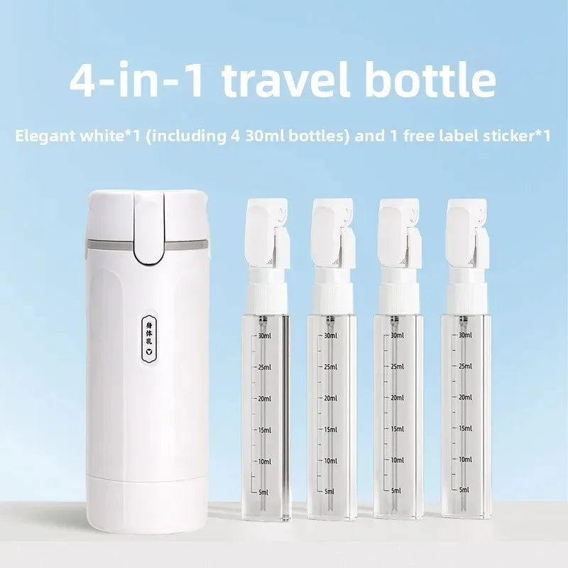 4 In 1 Refillable Travel Bottle Set