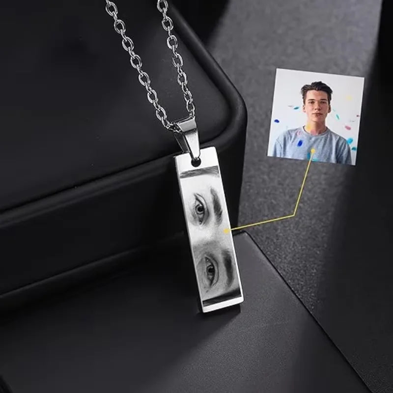 Personalized Eye Photo Necklace