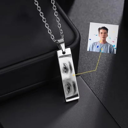 Personalized Eye Photo Necklace